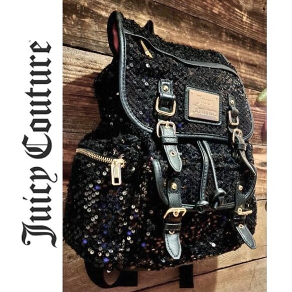 Juicy Couture Black and Gold Sequin Backpack main image 13